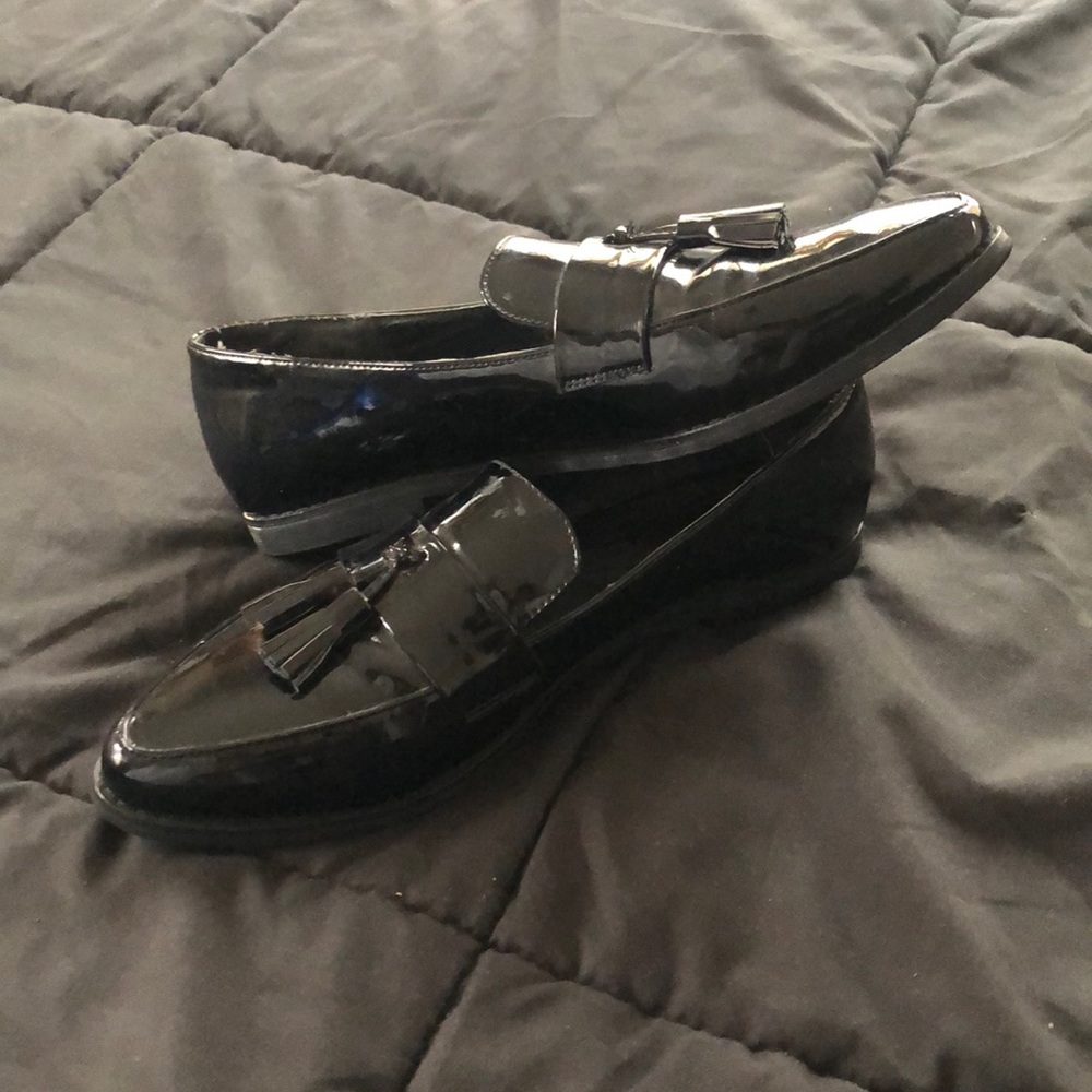 Black loafers
